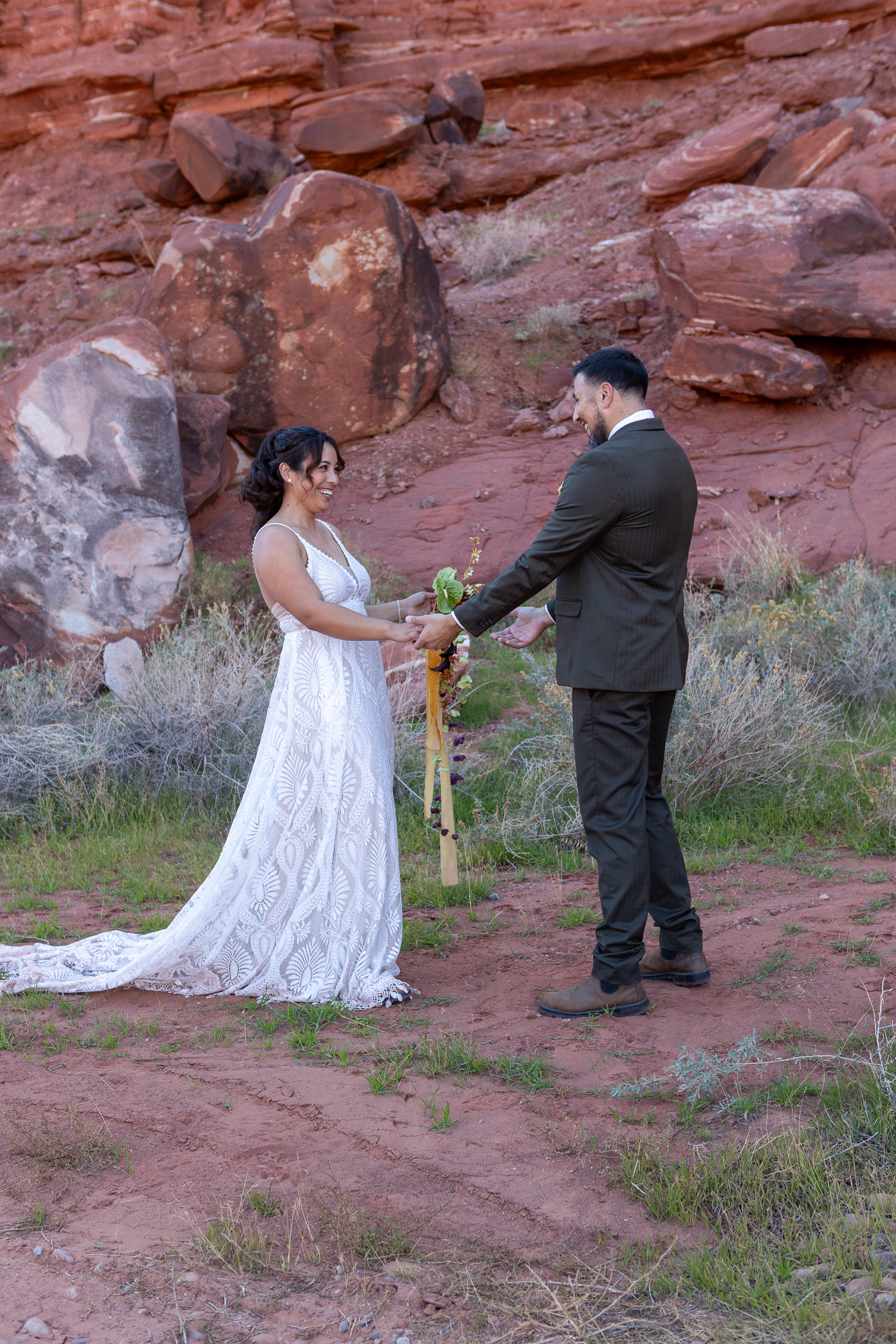 first look, both are happy to see each other