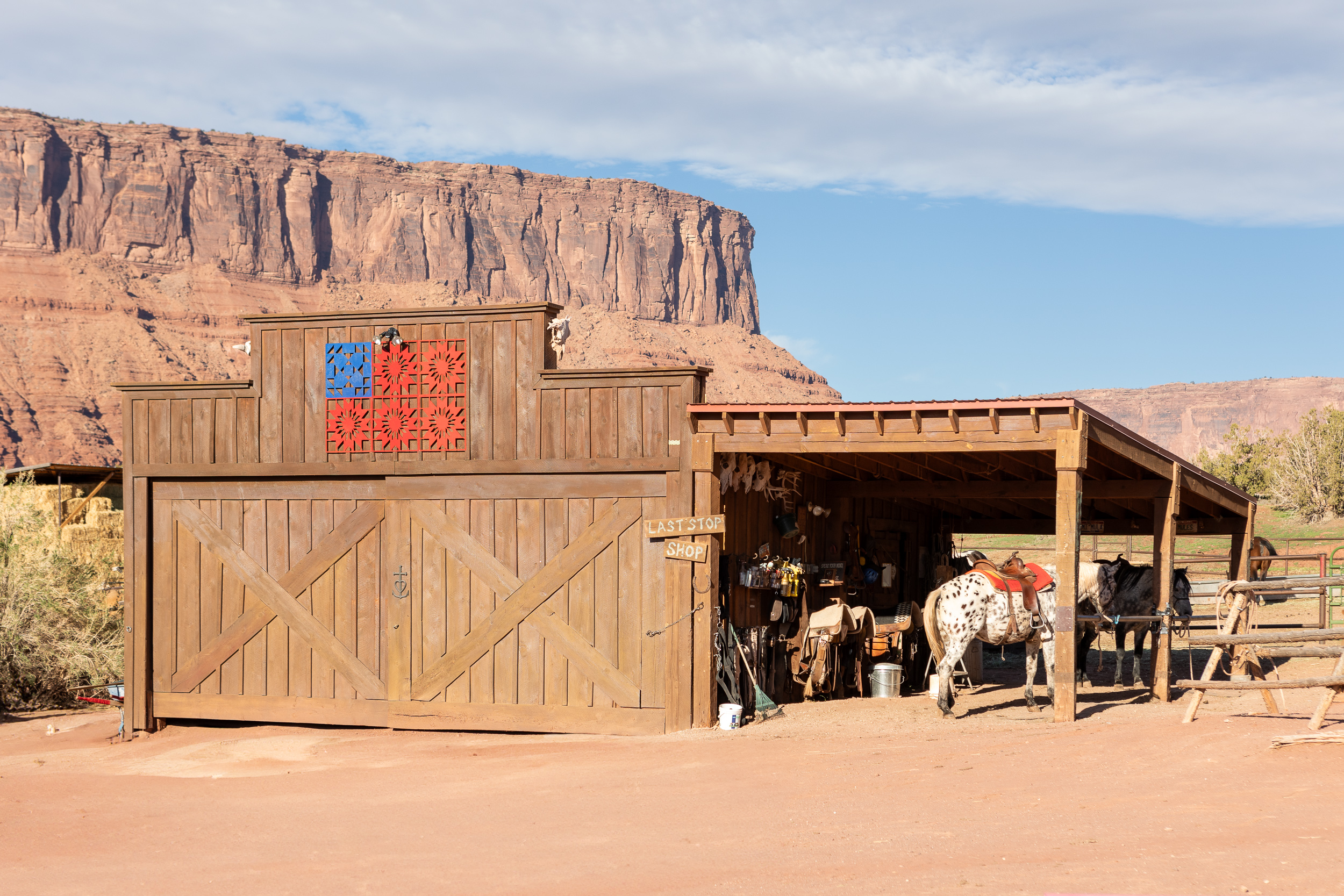 barn and horse stables
