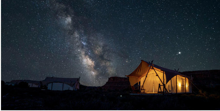 under canvas glamping in Moab