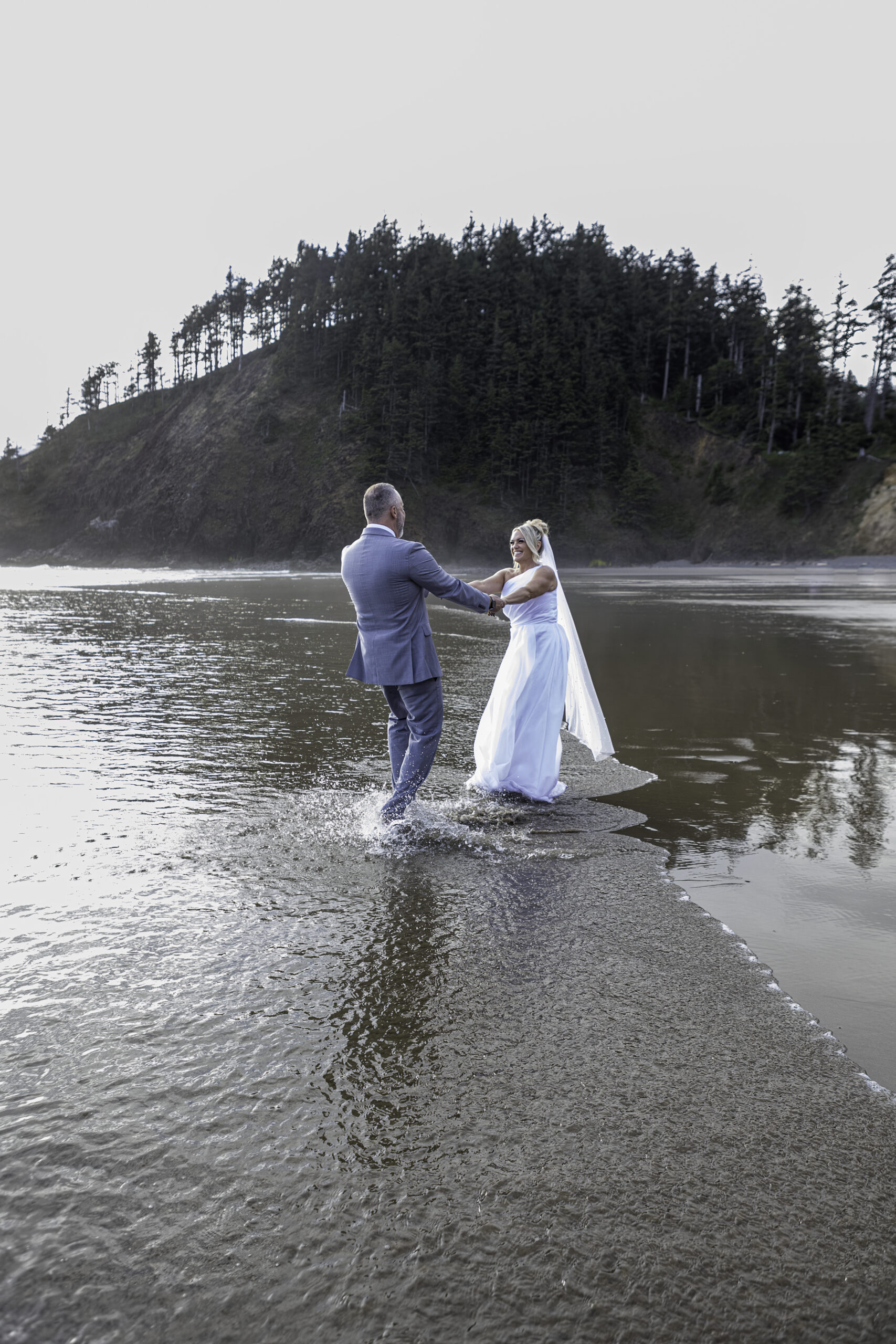 couple spinning around in surg