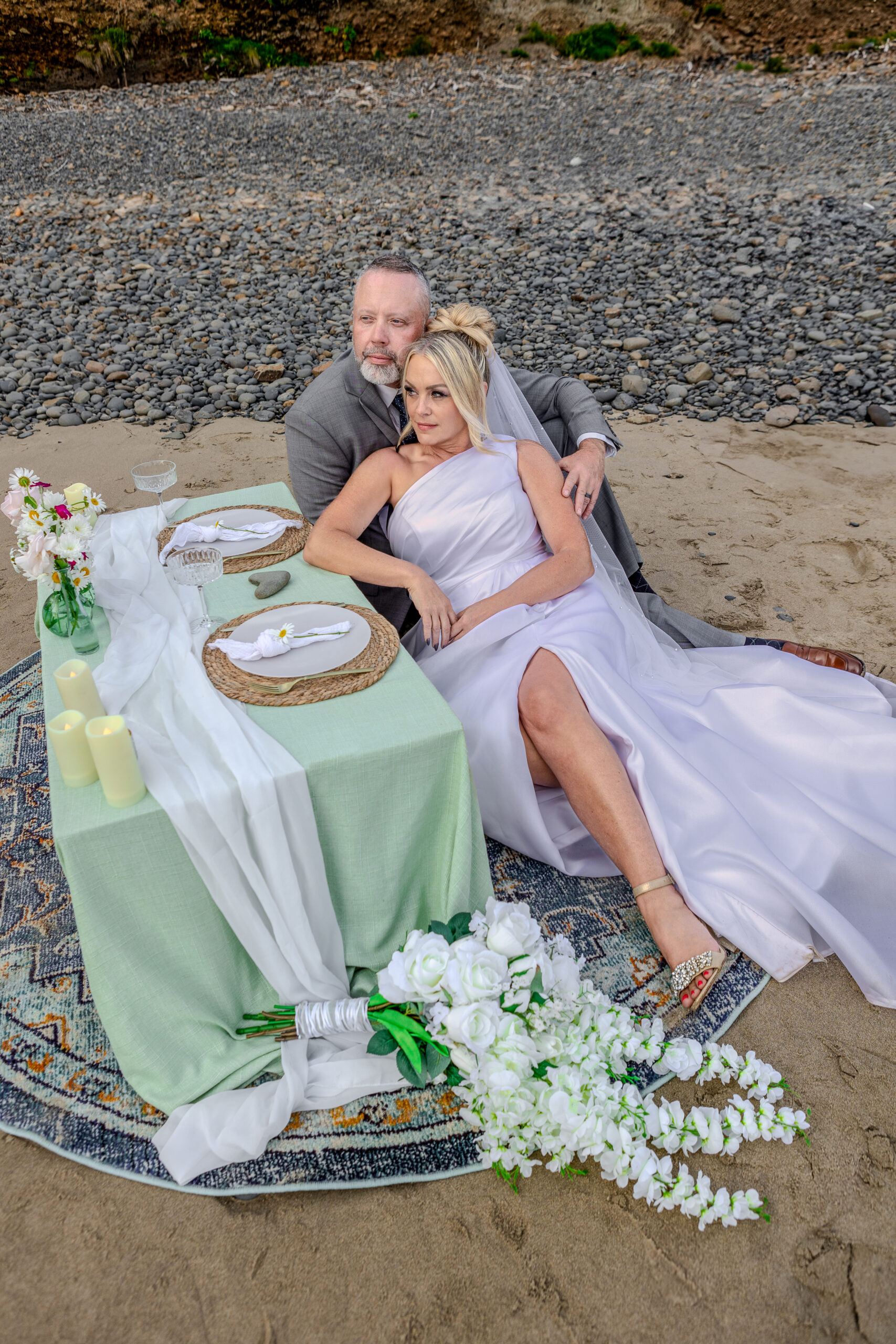 Romantic coastal picnic with ocean views in Ecola State Park